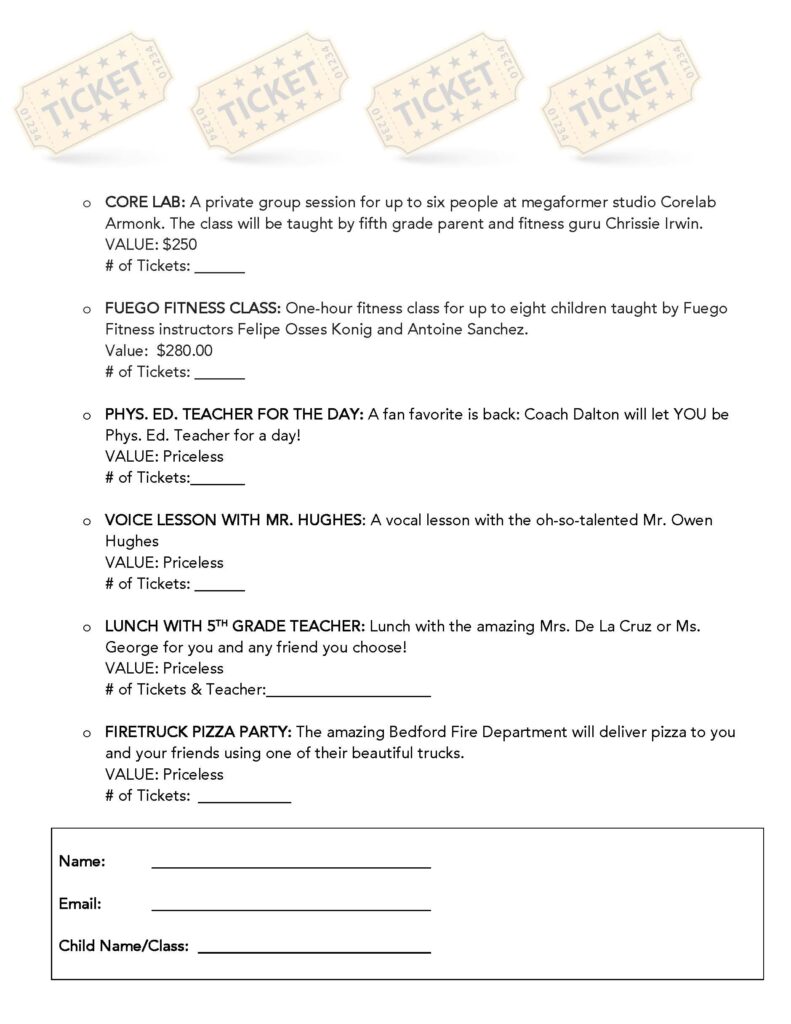 5th Raffle 5th Grade Raffle | BVESA
